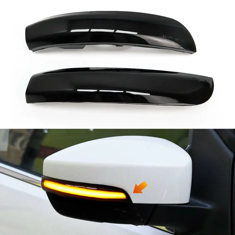 

RQXR Led side rear view mirror cover dynamic lamps for ford kuga escape 2013-19, 2pcs