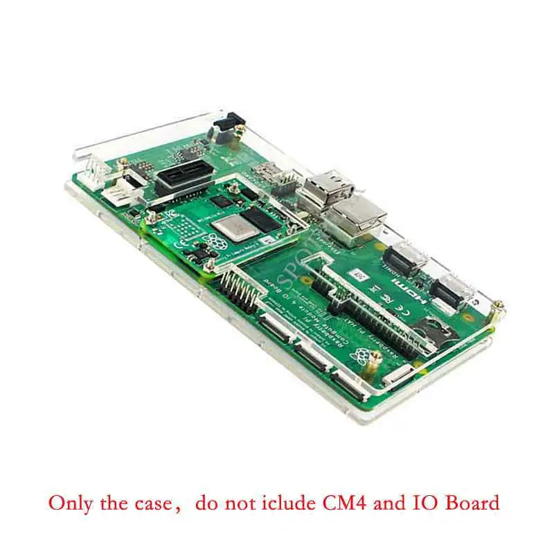 Raspberry Pi Rekenmodule 4 Io Board Acryl Case Voor Officiële Originele Cm4 Io Board