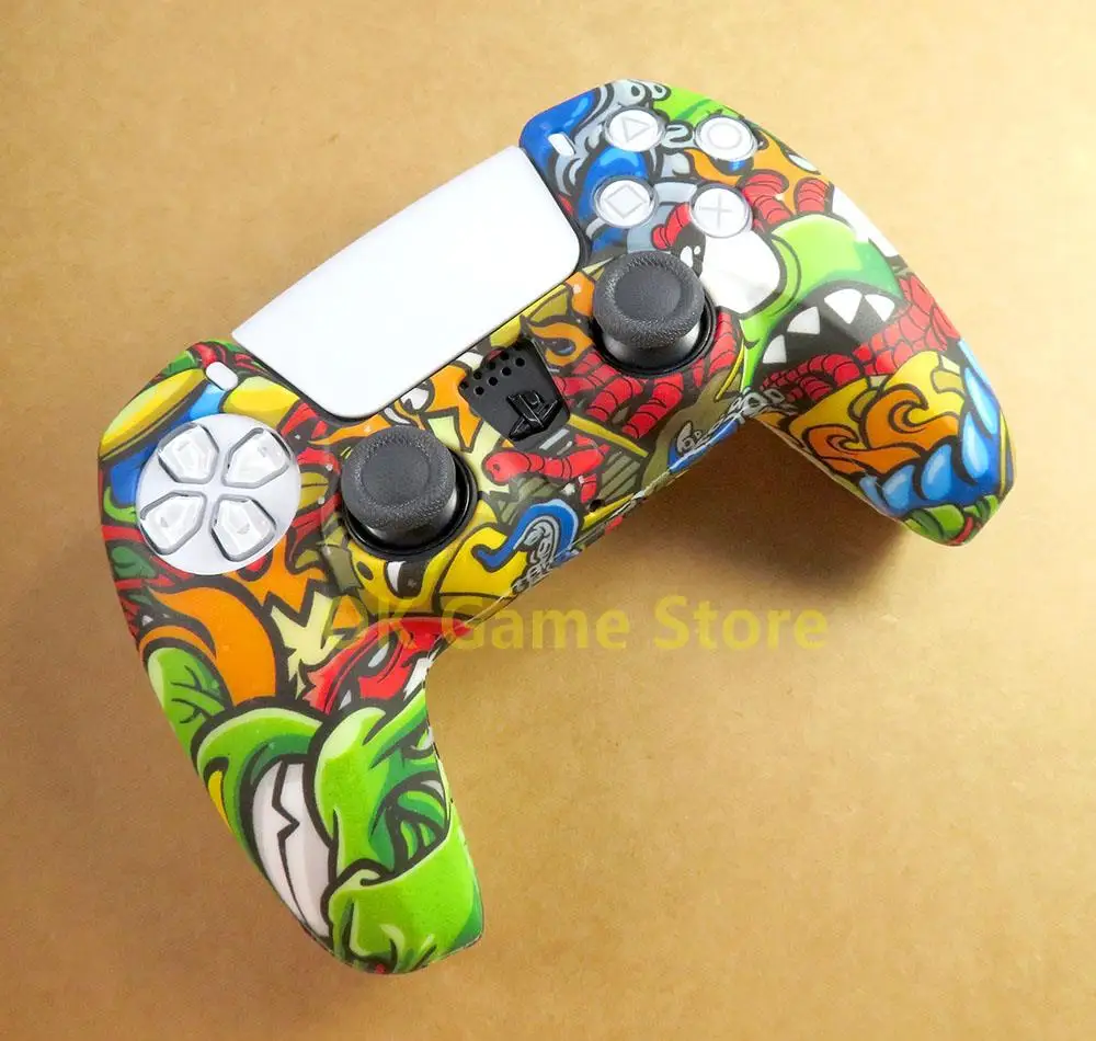 1pc/lot Silicone Case Soft Gel Rubber Cover For SONY Playstation 5 PS5 Controller Protection Skin Case For PS5 Game Accessories