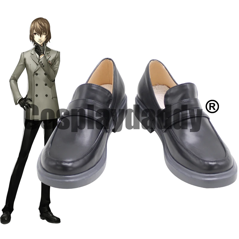 Shin Megami Tensei: PERSONA 5 Dancing in Starlight Detective Goro Akechi Anime Game Cosplay Flat Shoes X002