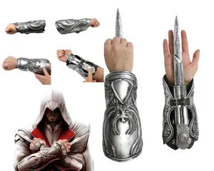 NEW Hidden Blade Sleeve Sword weapon Brotherhood Gauntlet Replica Cosplay weapons