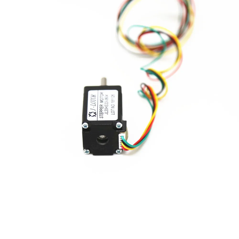 1.8 ° 2-fase 20mm * 33mm NEMA8 Motor Stepper mini 20BYG33 0.6A 0.02NM JL20STH33-0604 Motor Stepper mikro