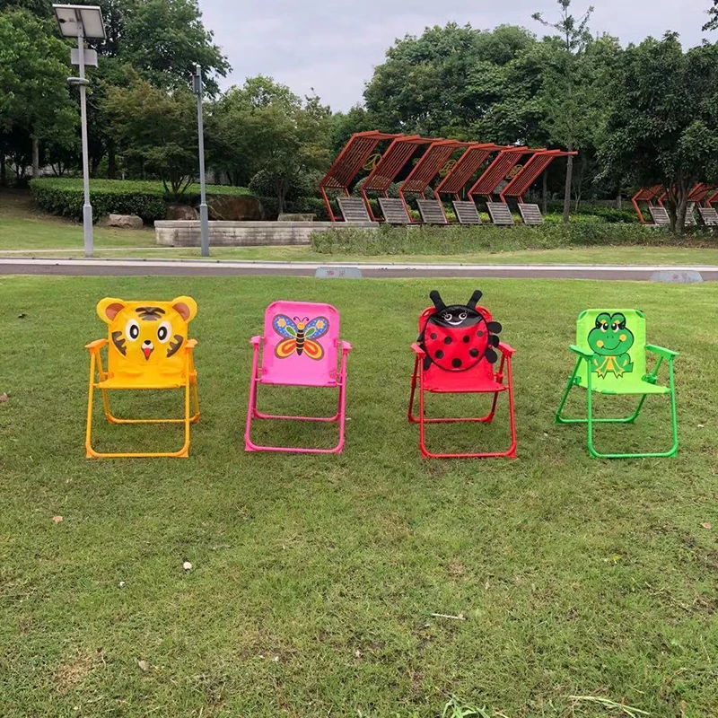 

Cute Cartoon Printed Foldable Chair for Children, Outdoor Portable Chair, Lightweight, Camping, Picnic, Hiking, New