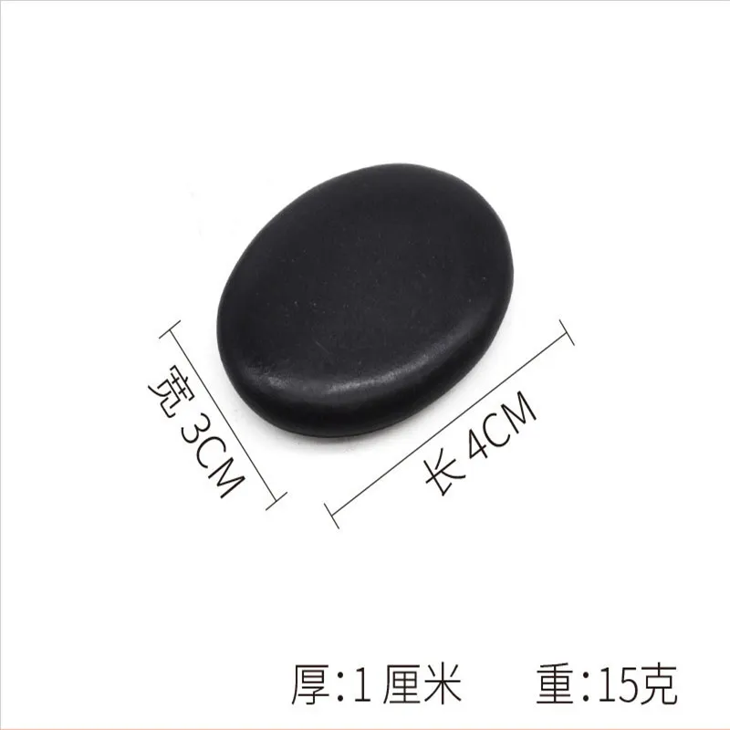 Black Natural Massage Stones Massage Lava Energy Massage Set Spa Rock Basalt Body Beauty Health Care Stone 3*4cm
