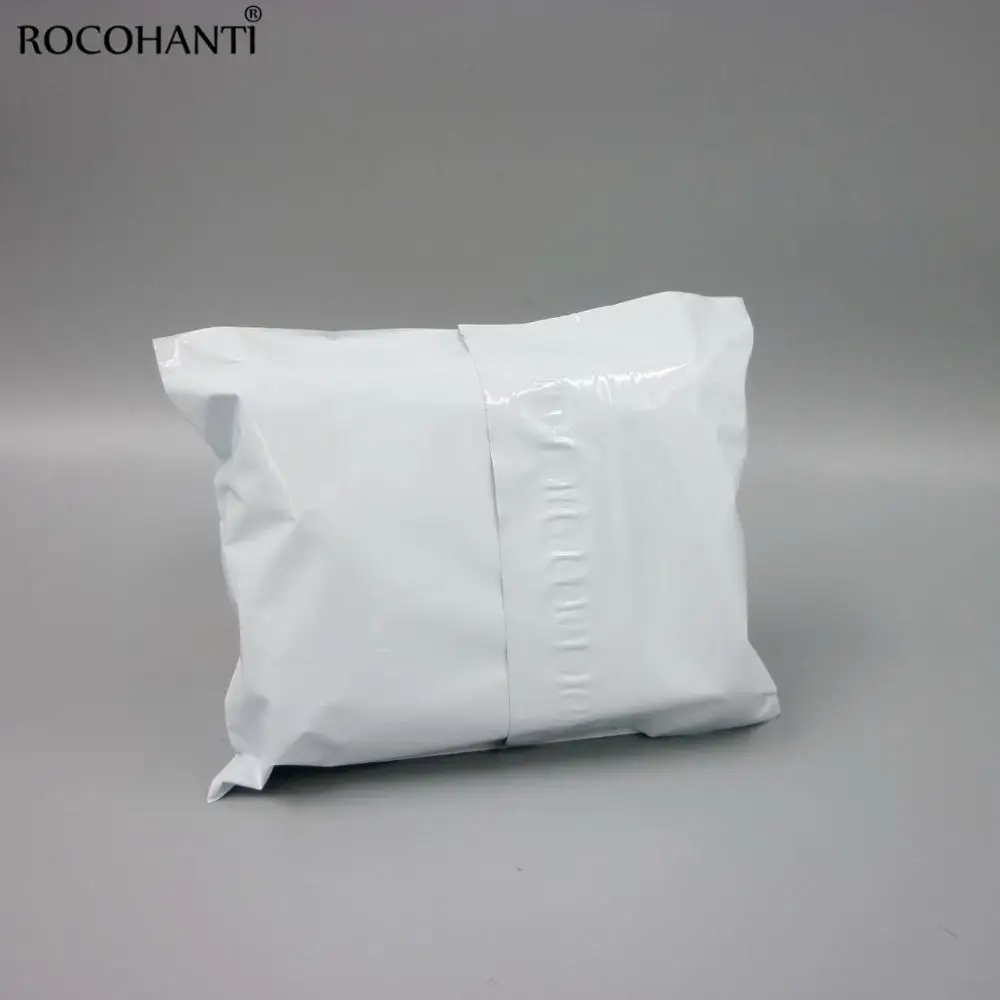 20Pcs White Self Adhesive Small Envelopes Plastic Courier Mailing Bag Poly Shipping Mailers for Jewelry Packaging Verzendzakken