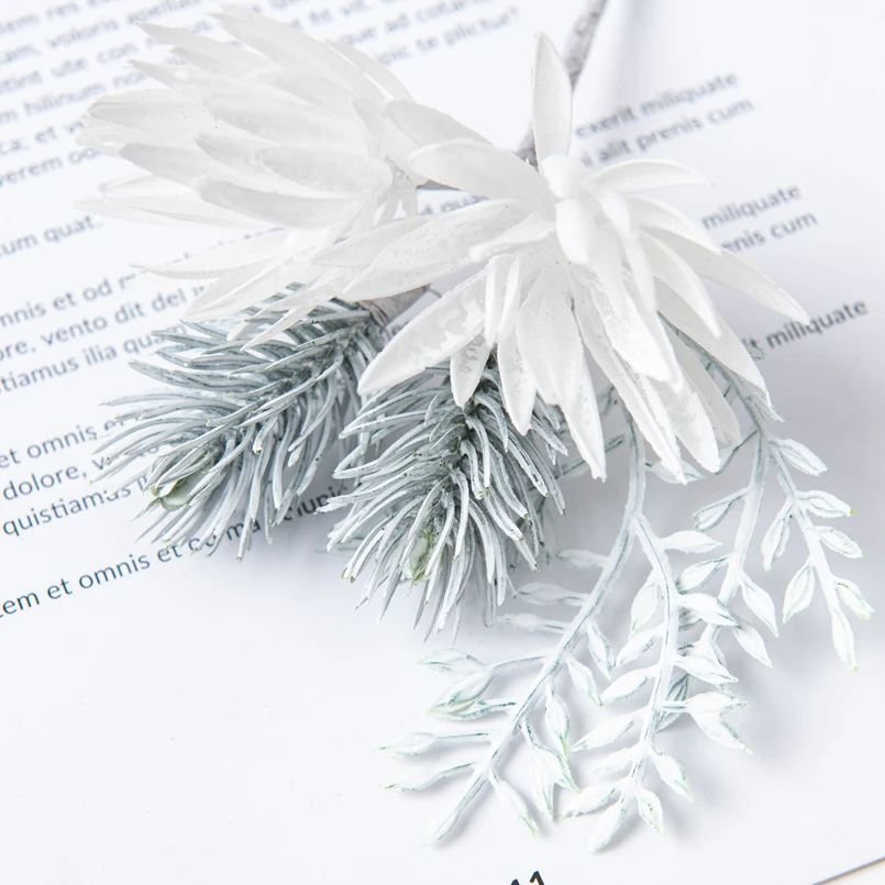 Künstliche Blumen Heim- und Hochzeitsdekoration Weihnachtsgirlande Brautaccessoires Ausverkauf Corsage DIY-Geschenke Süßigkeitenbox Kunstpflanze – Detail 6