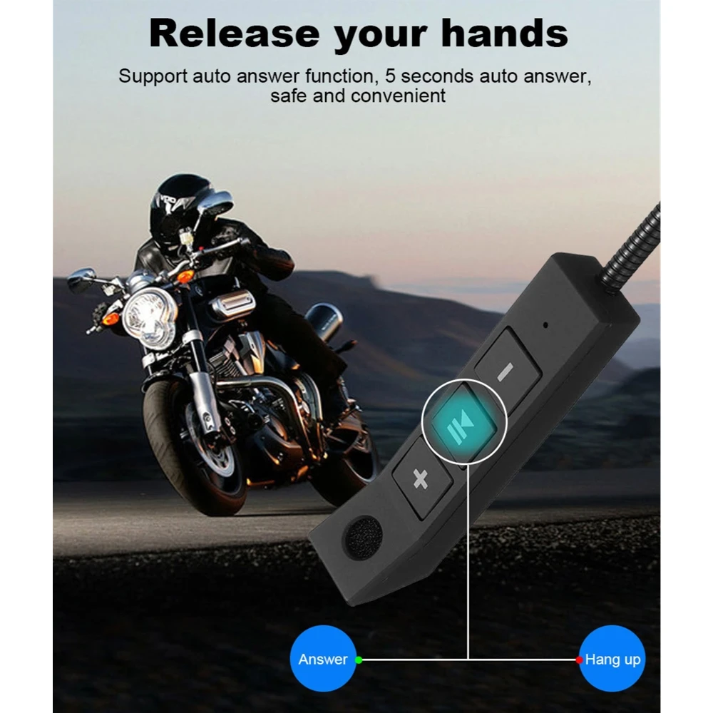 4.1+EDR  Bluetooth-compatible Headphone Anti-interference For Motorcycle Helmet Riding Hands Free Headphone