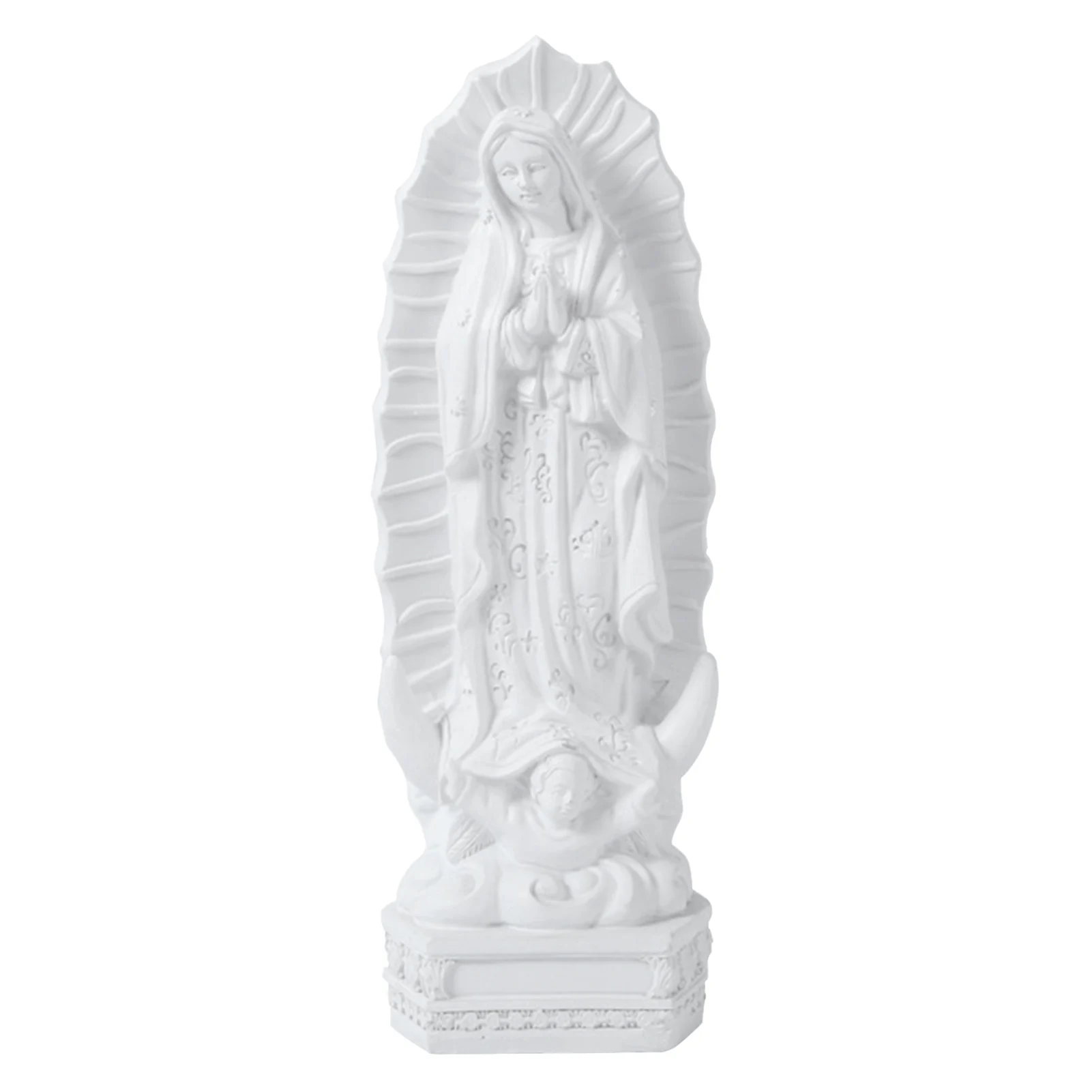 

Mexico Virgin Mary Resin Figurine Icon Christian Gift Statues Et Sculptures Home Decor Ornament Virgen De Guadalupe Statue Maria