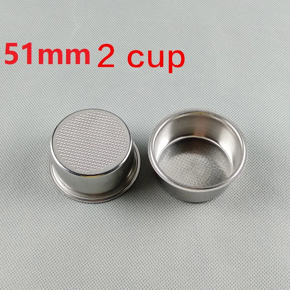 51mm 2CUP 4CUP espresso filter basket Diameter of out 60mm inner 51mm 15 bar Espresso coffee maker parts filter