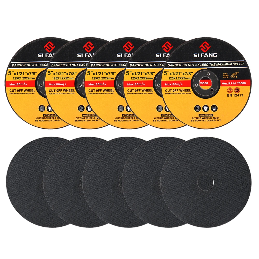Imagem -04 - Discos de Corte de Cortar Rodas Flap Lixar Moagem Rebarbadora 125 mm 550 Pcs Aço Inoxidável