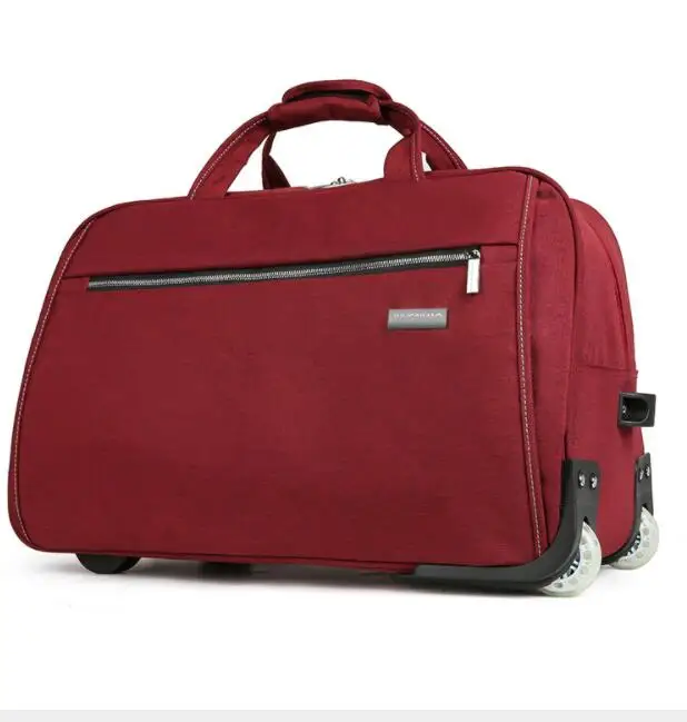 Bolsas de viaje con ruedas para hombre, Maleta de equipaje Oxford, equipaje de mano con ruedas