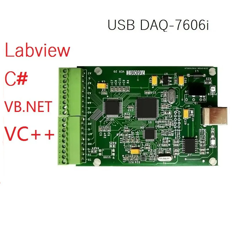 USB DAQ Card Data Acquisition Card 16-bit Resolution 8 Channel Differential Synchronous Measurement Plus or Minus10v