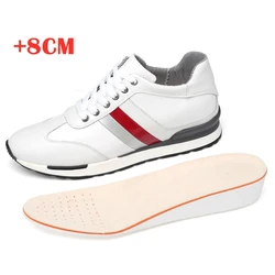 Elevator Shoes Men Sneakers Heightening Shoes Man Increase Shoes Height Increase Insole 8CM Tall Shoes