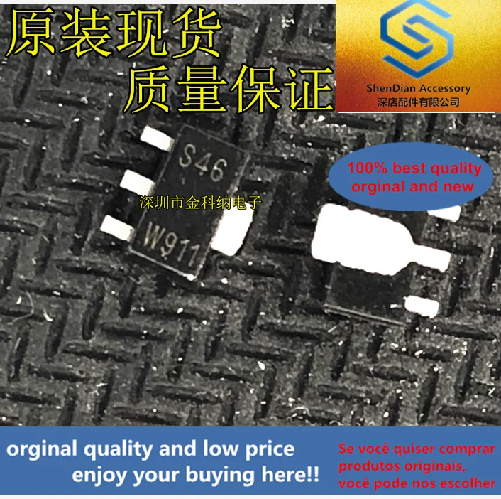 10pcs only orginal new PBSS5350X silk screen S46 SOT89 PNP 50V 3A SMD transistor best item