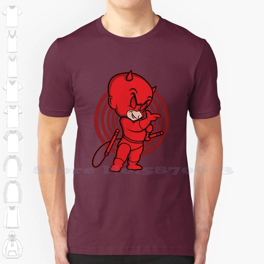 Blind Red Devil 100% Cotton T-Shirt Retro Hot Stuff Dare Devil Richie Rich Casper