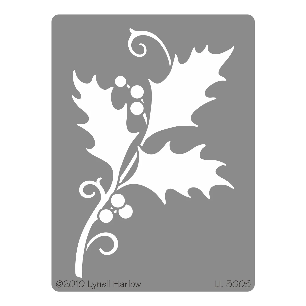 Embossing Dreamweaver Stencils LL 3005 Holly and Swirls