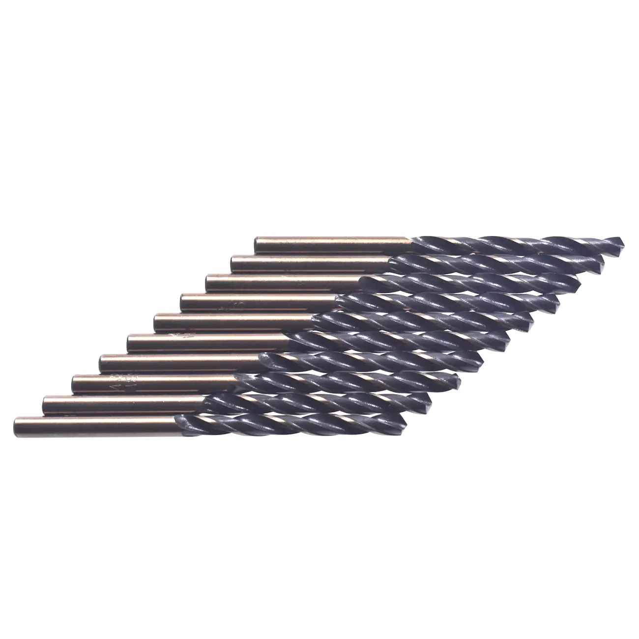 Pouvoir 10pcs HSS- Cobalt 4.2mm Drill Bit  Steel Titanium Straight Shank Hand Drill