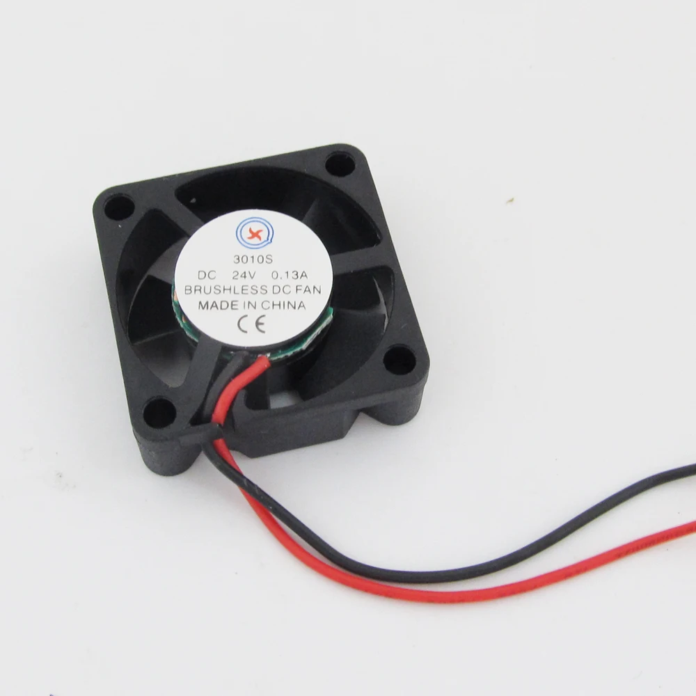 

1pc 24V 30mm x 30mm x 10mm 3010 DC Brushless Cooling Fan 2 pin 2.0 Connector