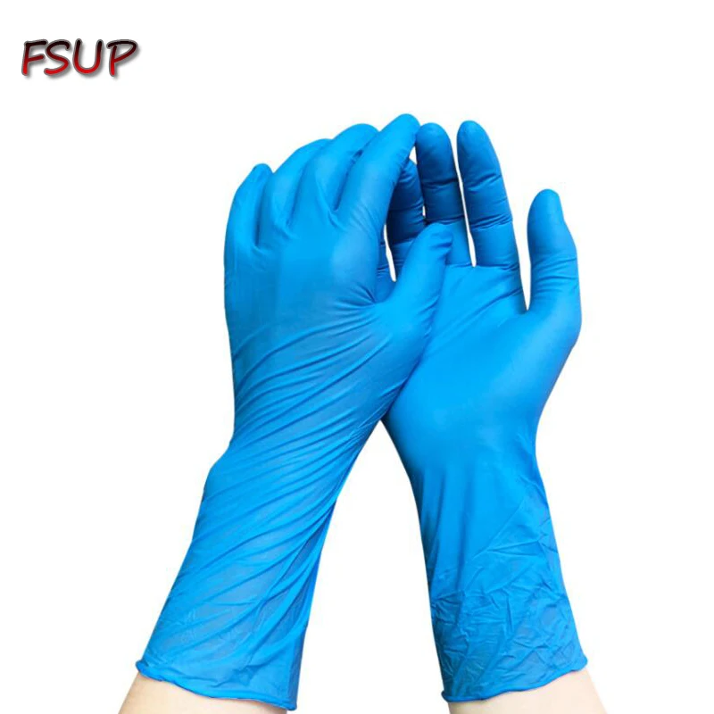 

6PCS Thickness and Lenghen Disposable Nitrile Gloves Work Glove Food Prep Cooking Gloves Kitchen Food Service Cleaning Gloves