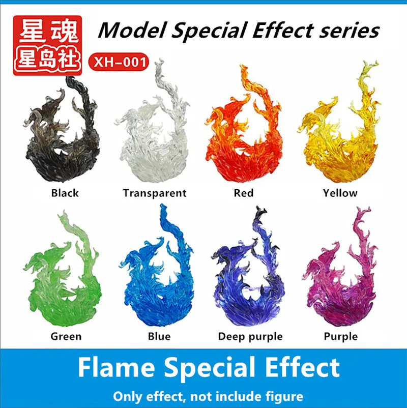 Star Soul Burning Flame Effect para Saint Seiya, One Piece, modelo SX001, 6 pol