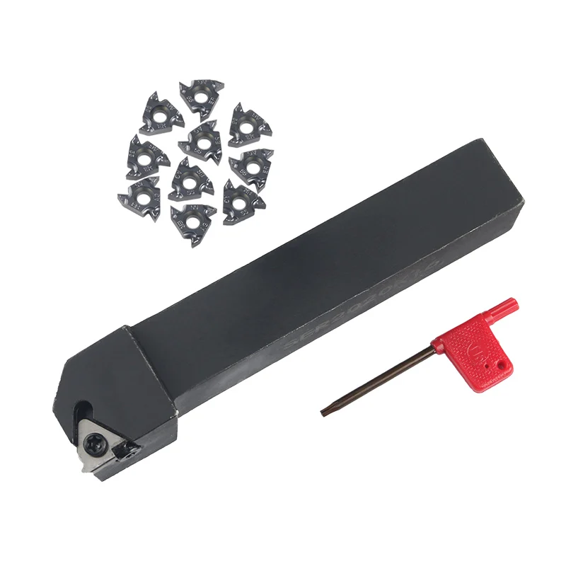 Portautensili per tornio SER1212H16 SER1616H16 SER2020K16 SER2525M16 SER3232P16 Utensile per tornitura CNC 10 PZ 16ER AG55 AG60 Inserto filettato in metallo duro 1.0-2.5 utensile di tornitura filettatura utensileria