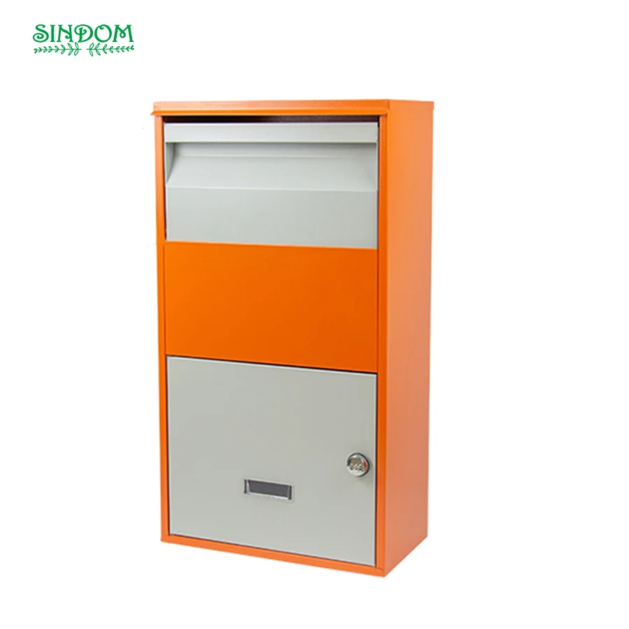 

Hot Sale Galvanized Steel Metal Delivery Combination Lock Powder Coating Parcel Drop Box