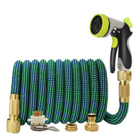 Flexible Magic Expandable Home Garden Water Hose High Pressure Car Wash Plastic Pipe With Foam Spray Gun For Watering Irrigation