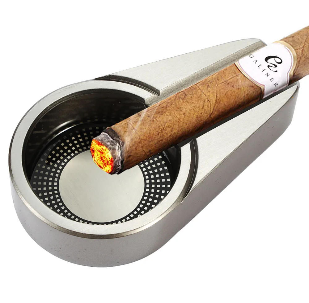 GALINER Metal Gadgets Cigar Ashtray Simple Design Cigarette Ashtrays Pokcet Tobacco Ash Tray Portable Ashtray For Cigar