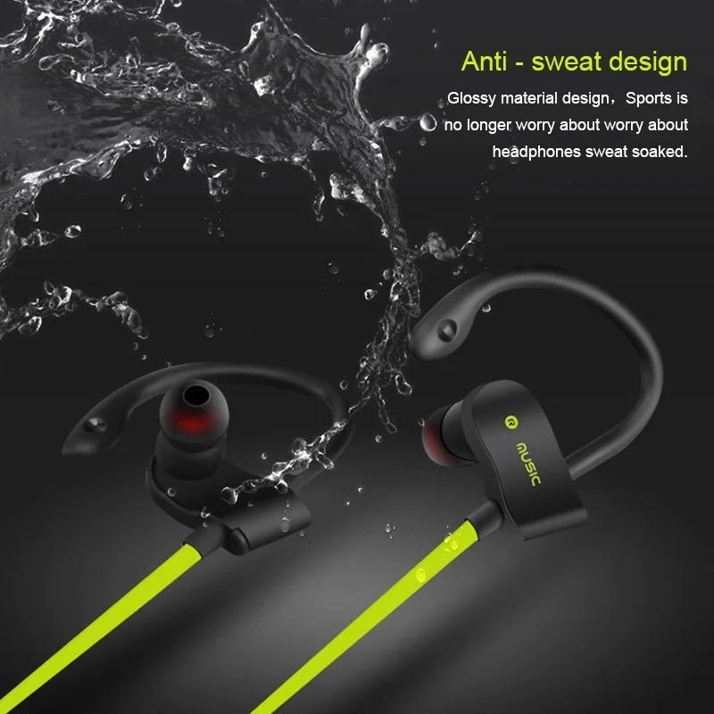 Bluetooth Earphone Earloop Earbuds Stereo Bluetooth Headset Wireless Sport Earpiece Handsfree With Mic For All Smart Phones 558