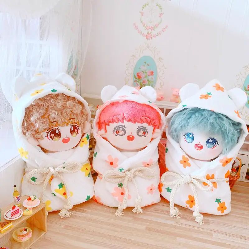 New Arrive 20CM Doll Baby Blanket 3 Color To Choose Korea Kpop EXO idol Doll Sleeping Bag Our Generation Doll Accessories