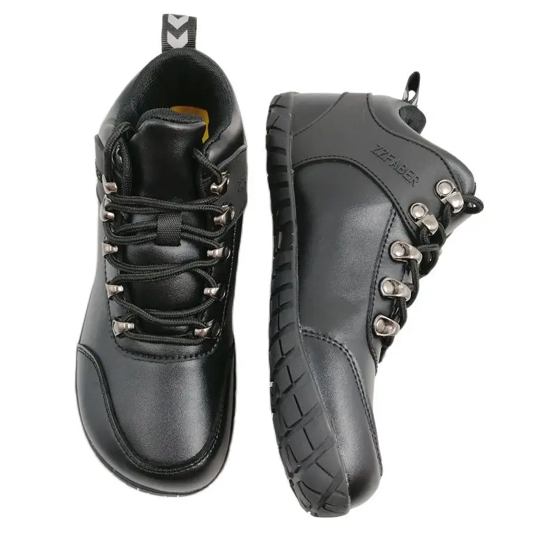 ZZFABER Waterproof Woman boots Women‘s Barefoot Hiking Shoes Ankle Boots Outdoor Flexible Climbing Sneakers Mild Winter Boots