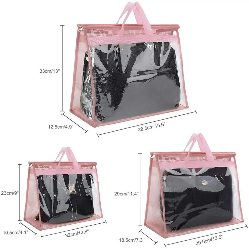 1PC Waterproof Bag Transparent Makeup Bags Large Capacity Double Zipper Cosmetic Bag With Handle For Outdoor Travel Handbag