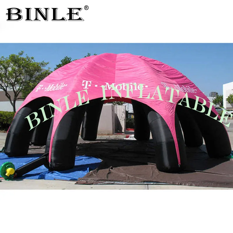 

10 m diameter 8legs large inflatable spider tent with pink cover,event station gathering marquee,party tent for advertising