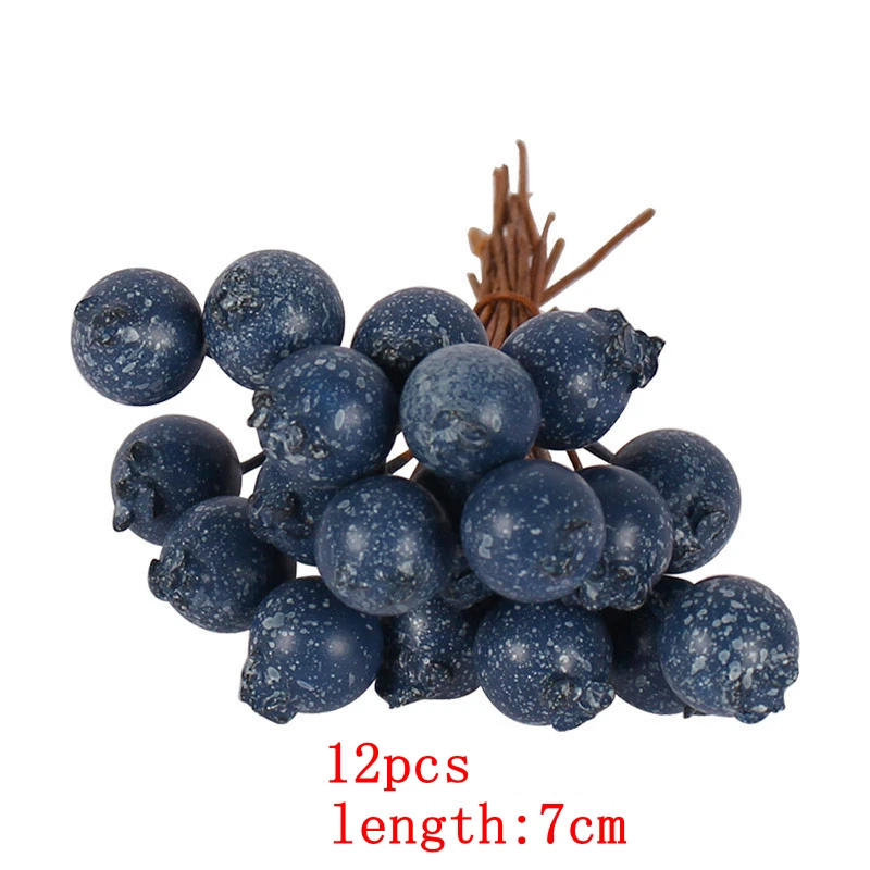 5/10/12Pcs Mini Künstliche Blume Obst Staubblätter Kirsche Weihnachten Kunststoff Perle Beeren für Hochzeit DIY Geschenk box Dekoriert Kranz – Detail 13
