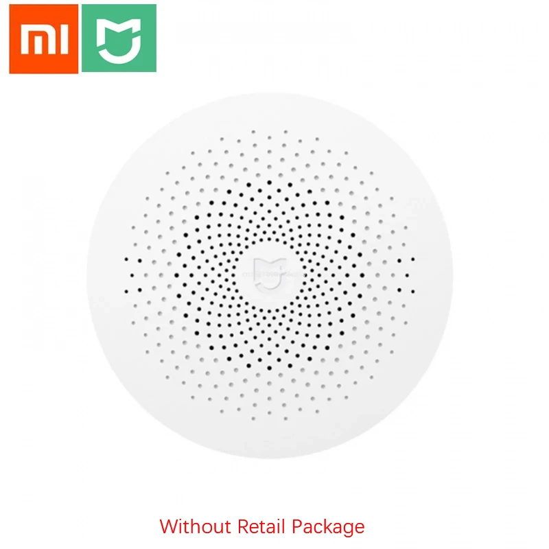 China Versie Xiaomi Mijia Gateway 2 Smart Home Kits Gateway Hub Alarmsysteem Controle Radio Bel Temperatuur Geen Pakket