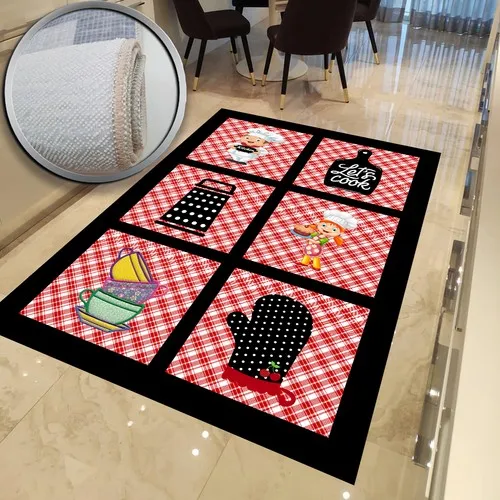 Andorra Carpet Kitchen Mat Anti-Slip Floor Washable DOT-HT821