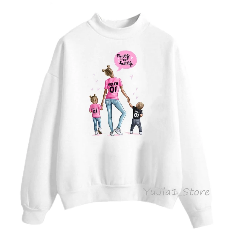 Harajuku kawaii Super Mom sweatshirt thanksgiving Mother's Day gift Aesthetic clothes hoodie winter sudaderas tracksuit