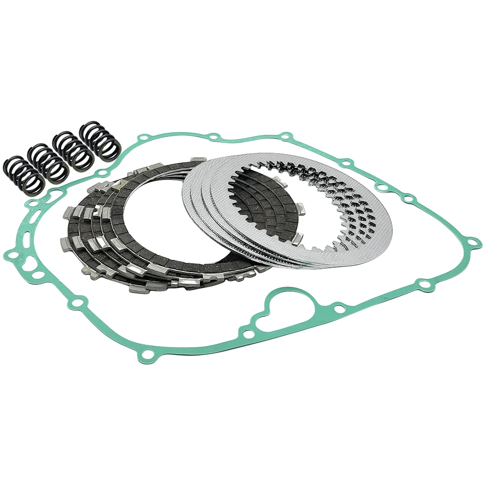 Complete Clutch Kit Heavy Duty Springs and Gasket Compatible For Kawasaki Bayou 300 KLF300 1986-2000 2001 2002 2003 2004