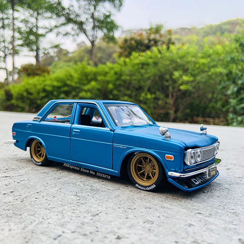 Maisto 1:24 Tokyo MOD Nissan 1971 DATSUN 510 alloy car model handicraft decoration collection toy tool gift die-casting