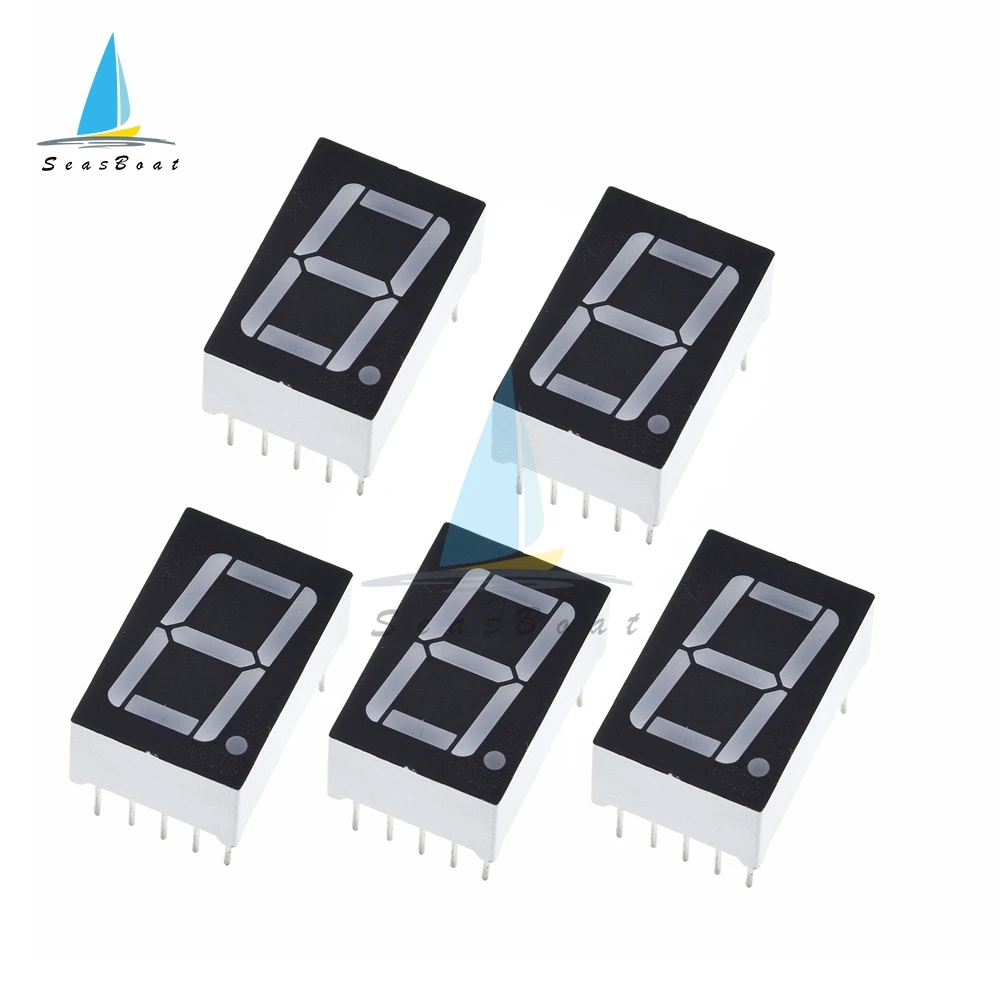 

5PCS 0.56inch LED Display 7 Segment 1 Bit Digit Tube Led Common Anode Digital 0.56 inch led 7 segment