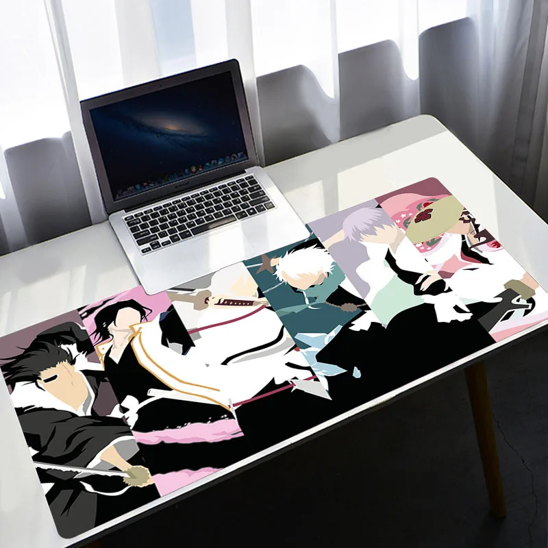 Mousepad Xxl แผ่นพรมคีย์บอร์ดอุปกรณ์เสริมโต๊ะ Protector Mausepad Bleach Hitsugaya Deskmat Deskpad ขนาดใหญ่