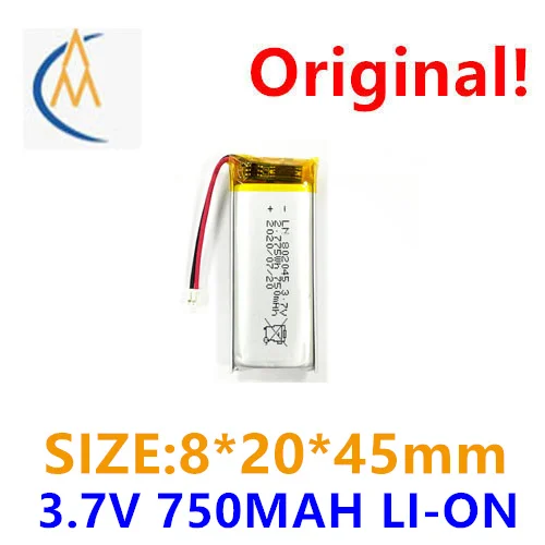 Polimer 802048 802045 782150 800MAH bateria litowa 3.7V akumulator akumulator litowo-jonowy navigator zabawka test led