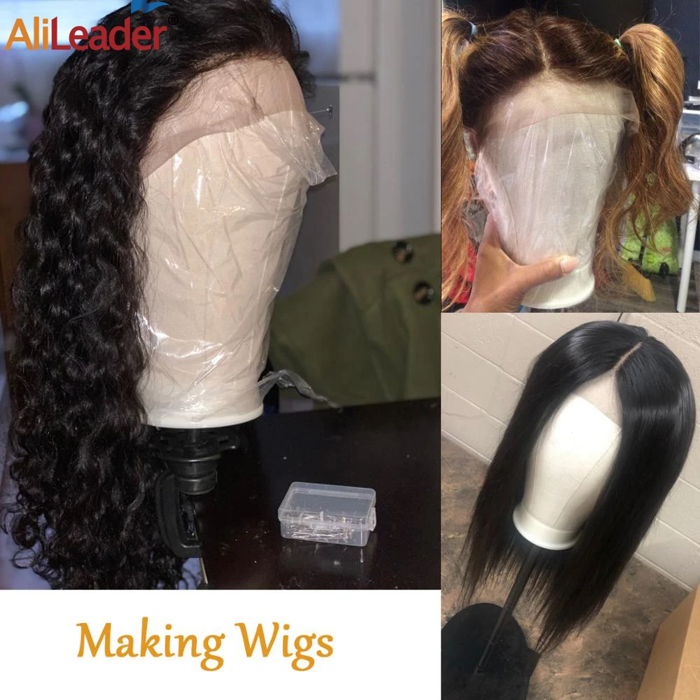 Alileader Wig Soft Cork Canvas Block Head For Displaying Mannequin Head Wig Stand Free Get Clamp Holder And Tpins High Quality