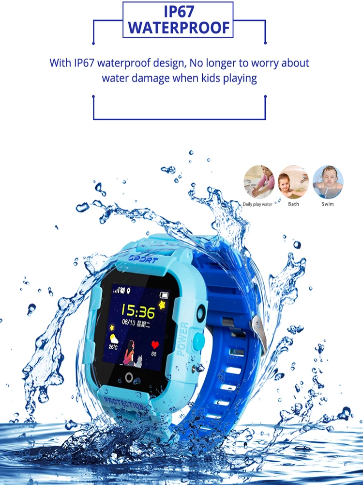 Wonlex Kids Smart Watches GPS Anti Lost Tracker Camera KT03 2G SOS Help Phone Watch