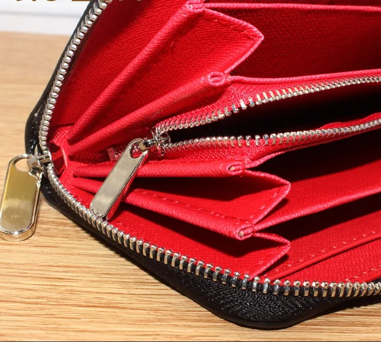 moto fashion luxury Carbon fiber long wallet men\'s and women\'s business zipper mobile phone bag multi card wallet standard