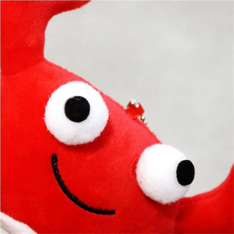 Red Lobster Plush Toys para crianças Pingente de boneca, caranguejo, bicho de pelúcia, algodão PP, presentes de Natal para meninos e meninas 1pc