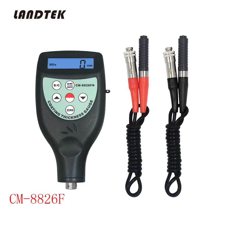 CM8826F/CM8826N/CM8826FN Coating Thickness Gauge magnetic induction (F) and eddy current (N) Measuring Range 0~1250µm/0~50mil