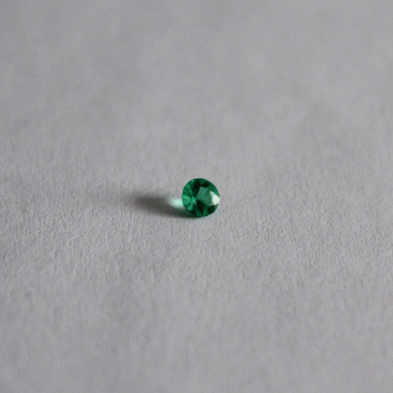3mm Round Natural Emerald Loose Stone SI Grade 100% Natural Columbia Emerald Loose Stone for Jewelry Shop