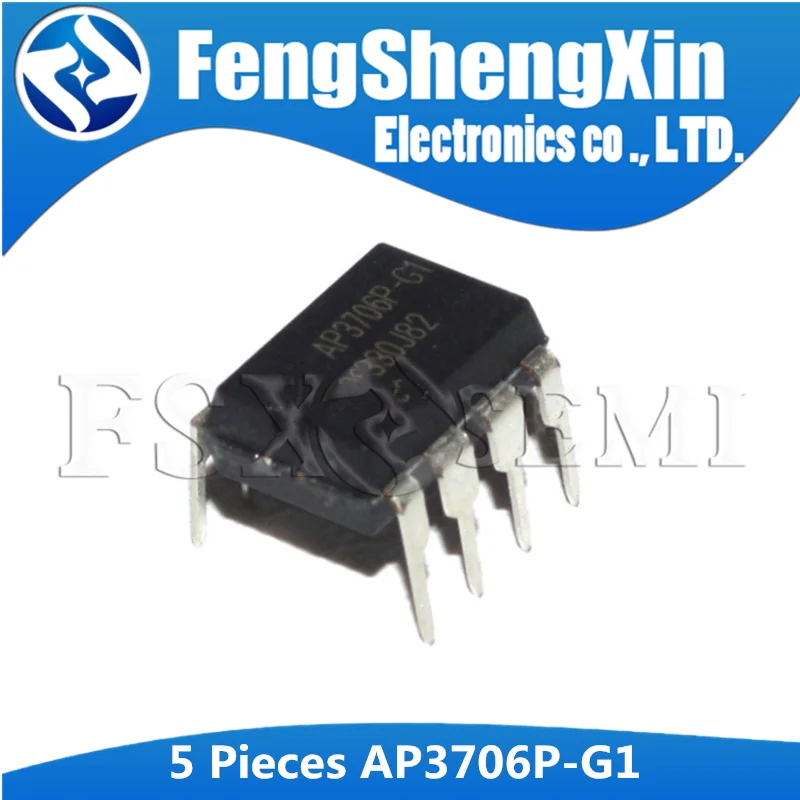 5pcs AP3706P-G1 DIP8 AP3706P DIP-8 AP3706 DIP  PRIMARY SIDE CONTROL IC FOR OFF-LINE BATTERY CHARGERS