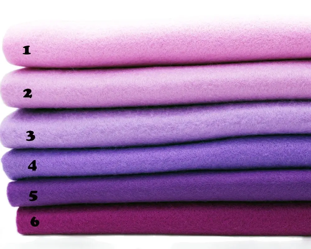 Purple Soft Felt,Polyester Nonwoven Fabric,Scrapbooking,For Diy Toys Stuff Skin,Decoration Material,CMCYILING,